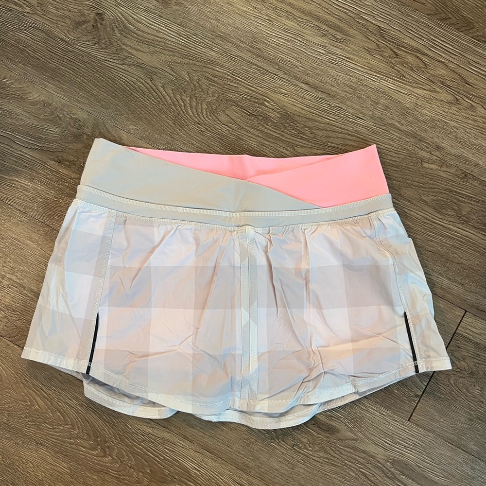 Plaid Lululemon Cross-over Waist Skirt